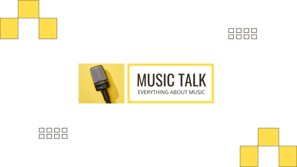 Modèle de visuel Podcast Topic about Music - Youtube