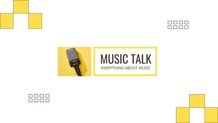 Platilla de diseño Podcast Topic about Music Youtube