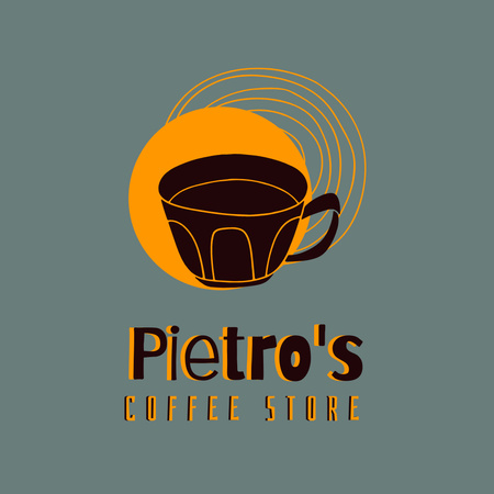 coffee store logo design Logo tervezősablon