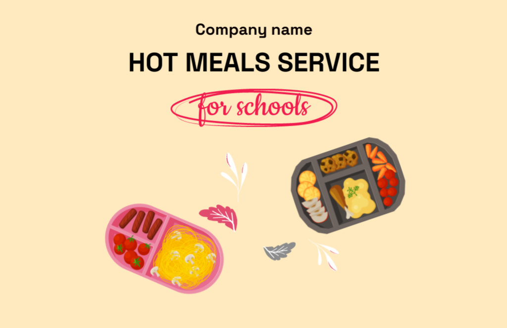 Wholesome Web-based School Food Specials Flyer 5.5x8.5in Horizontal Design Template