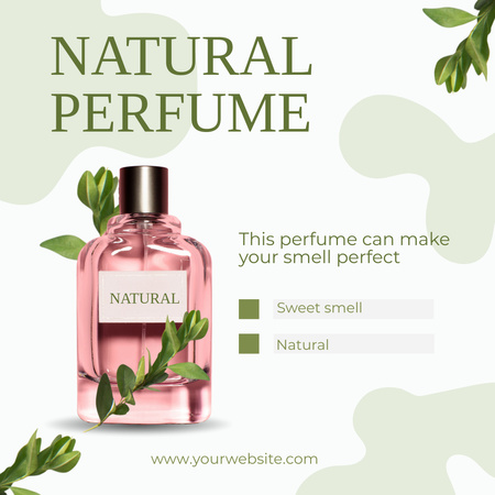Spring Sale Natural Perfume Instagram AD Design Template
