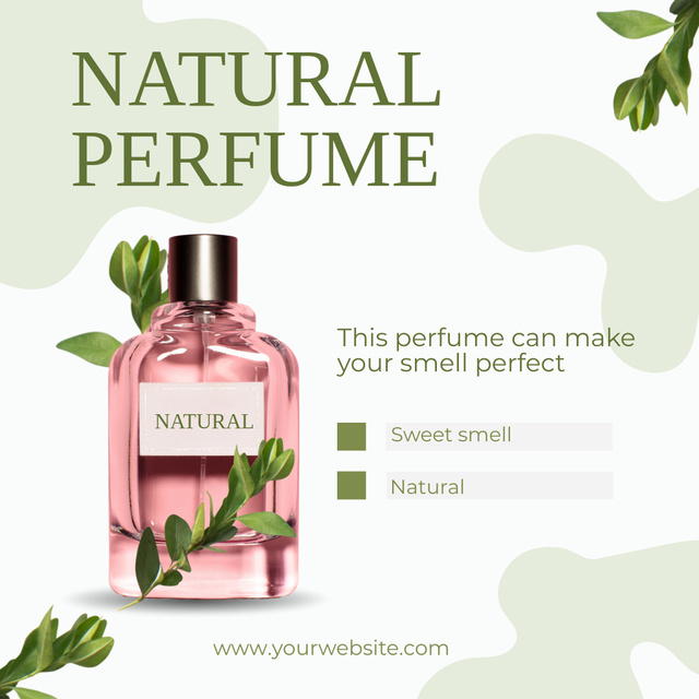 Spring Sale Natural Perfume Instagram ADデザインテンプレート
