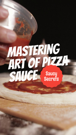 Şeften Pizza Sosu Yapmanın Kolay Püf Noktaları TikTok Video Tasarım Şablonu