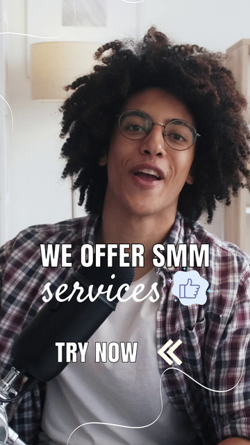 Designvorlage High-impact SMM Services By Agency Promotion für TikTok Video