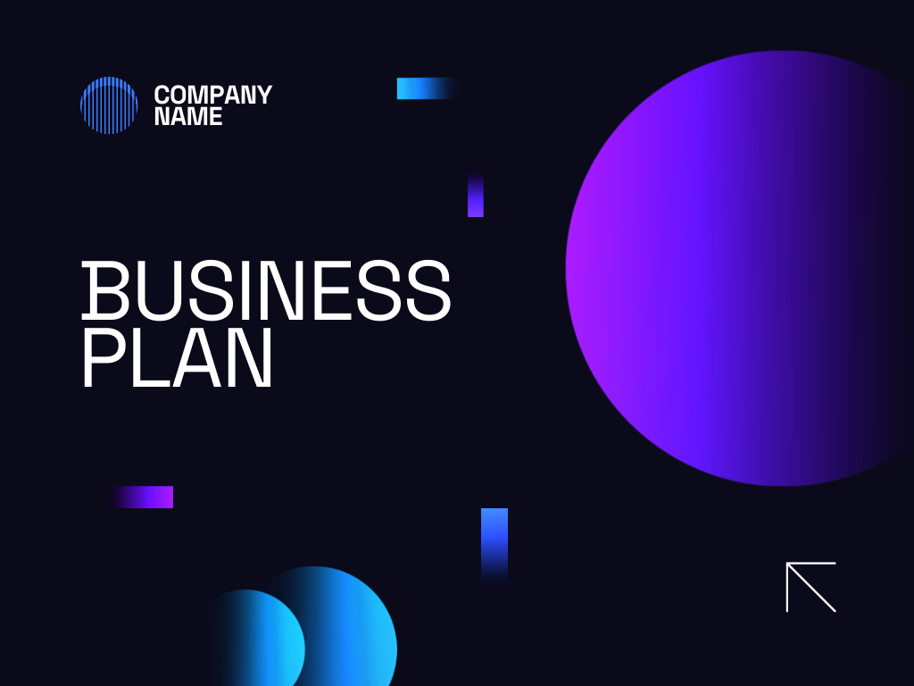Business Plan Review on Black Presentation – шаблон для дизайна