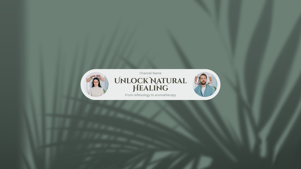 Plantilla de diseño de Natural Healing Blog With Reflexology And Aromatherapy Youtube 