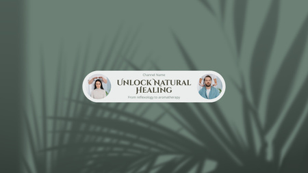 Template di design Blog di guarigione naturale con riflessologia e aromaterapia Youtube