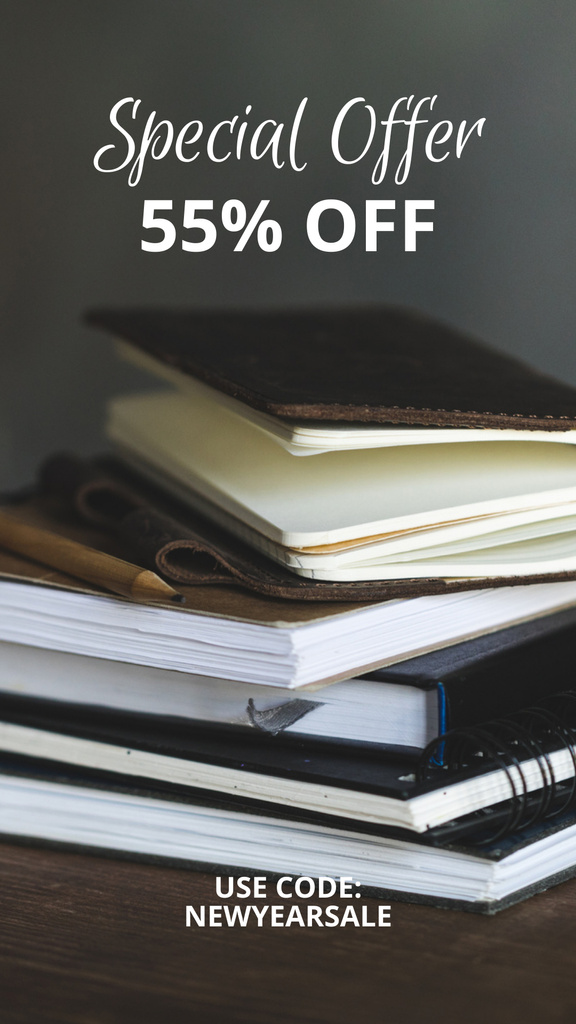 Fascinating Book Sale Update Offer Instagram Storyデザインテンプレート