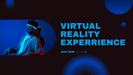 Virtual Reality Experrience Youtube Thumbnail Design Template