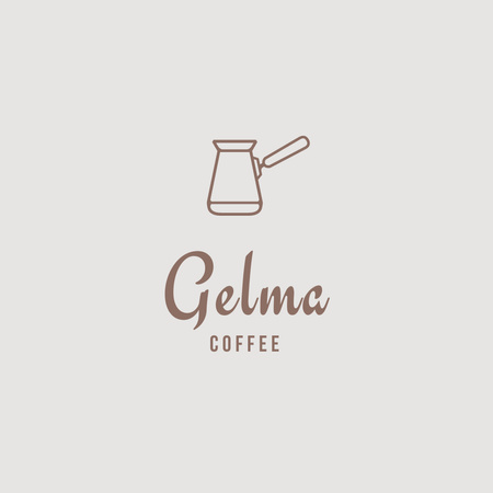 Cozy Coffee Maker Café Special Offer Logo Design Template