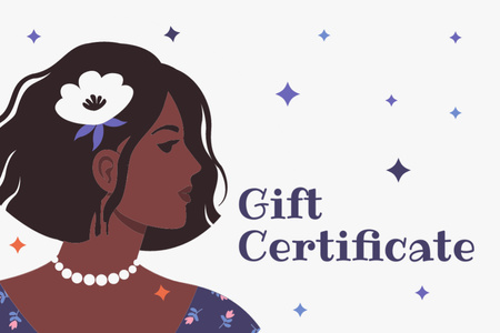 Ontwerpsjabloon van Gift Certificate van Speciale aanbieding voor diensten in schoonheidssalon