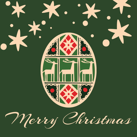 Christmas Holiday Greeting Instagram tervezősablon