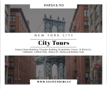 New York city tours advertisement Medium Rectangle – шаблон для дизайну