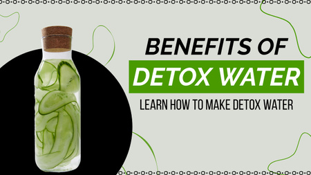 Platilla de diseño Benefits Of Detox Water Youtube Thumbnail