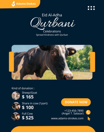 Designvorlage Offer Discounts on Beef for Eid al-Adha Holiday für Poster 22x28in