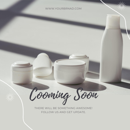 Bejelentés az új hidratáló bőrápoló kollekcióról Instagram AD tervezősablon