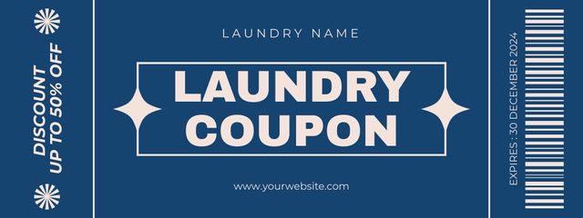 Offer Discounts on Laundry Service Coupon tervezősablon