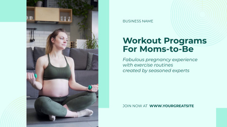 Best Workout Programs For Pregnant Women Full HD video Design Template