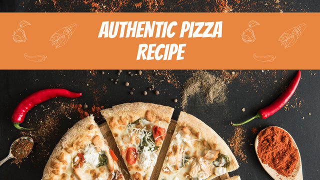 Authentic Italian Pizza Recipe Offer Youtube Thumbnail Design Template