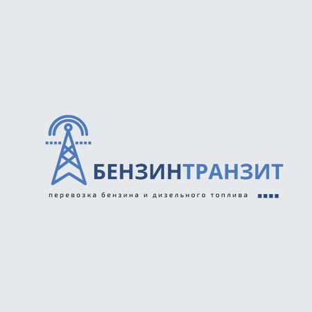 Petrol Transportation Industry Power Lines Icon Logo – шаблон для дизайна