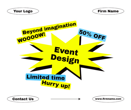 Limited Offer Event Planning Discounts Facebook Design Template