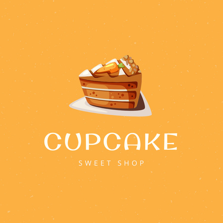 Heavenly Desserts Crafted with Passion Logo 1080x1080px – шаблон для дизайна