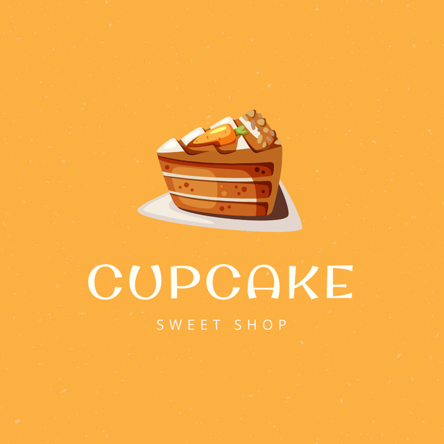 Heavenly Desserts Crafted with Passion Logo 1080x1080px – шаблон для дизайну
