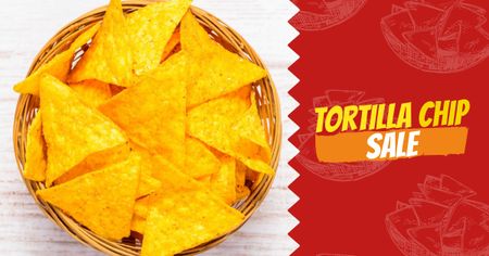 Tortilla chip sale Facebook AD tervezősablon