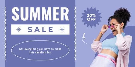 Platilla de diseño Summer Offers Twitter