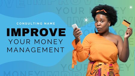 Improve Your Money Management Title Modelo de Design