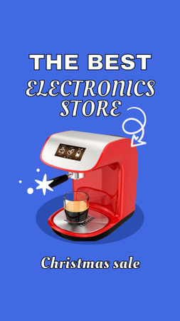Electronics Items Offer on Christmas Instagram Story Design Template