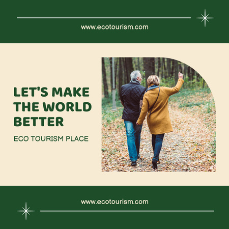 Modèle de visuel Eco Tourism Inspiration - Instagram