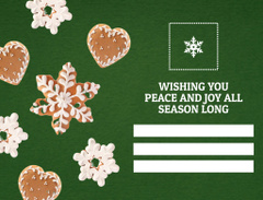 Christmas Greeting with Holiday Cookies