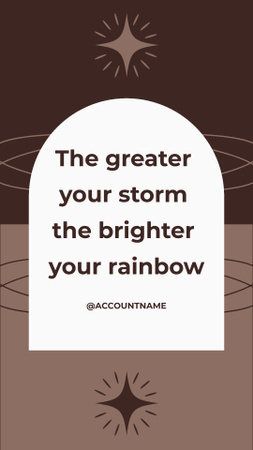 Motivational Inspirational Phrase Instagram Story Design Template