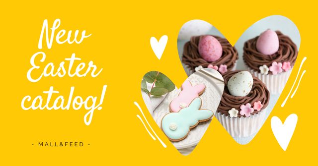 Ontwerpsjabloon van Facebook AD van Easter Cookies Offer