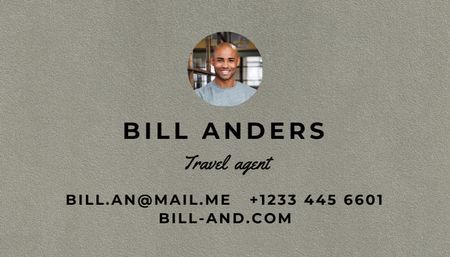 Travel Agent Services Offer Business Card US Πρότυπο σχεδίασης