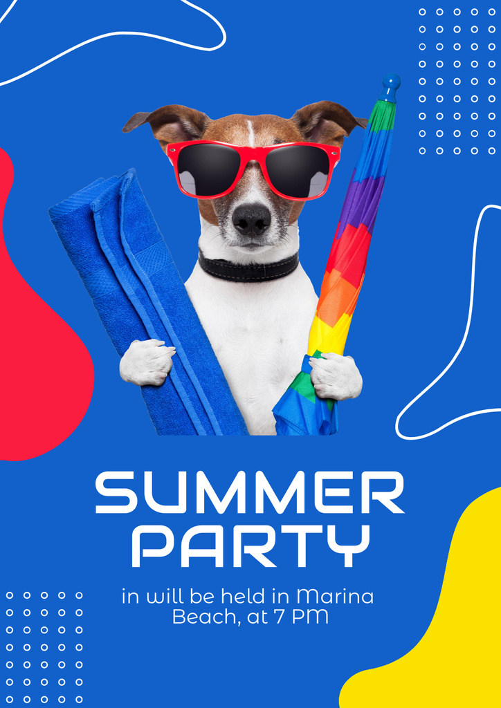 Poster Summer party Poster tervezősablon