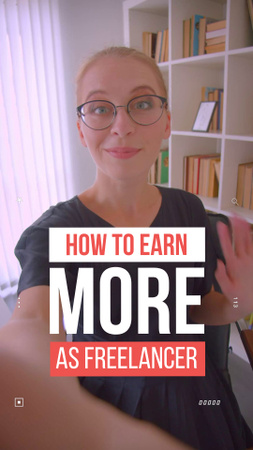 Successful Advice On Earning More As Freelancer TikTok Video Design Template