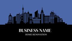 Home Renovation and Building Services Promotion with Night Cityscape