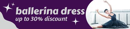 Ballerina Dress Offer with Discount Ebay Store Billboard Design Template