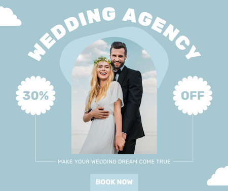 Ontwerpsjabloon van Facebook van Wedding Agency Discount Offer