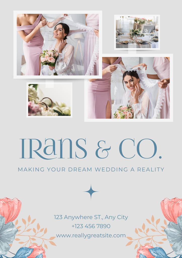 Wedding Planner Services Poster Design Template