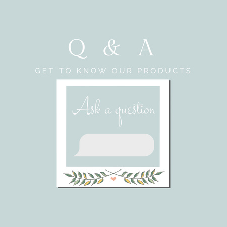 Valuable Questions And Answers Session In Tab Instagram Design Template
