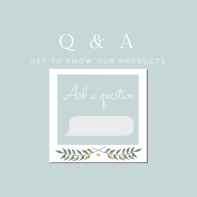 Valuable Questions And Answers Session In Tab Instagram Design Template