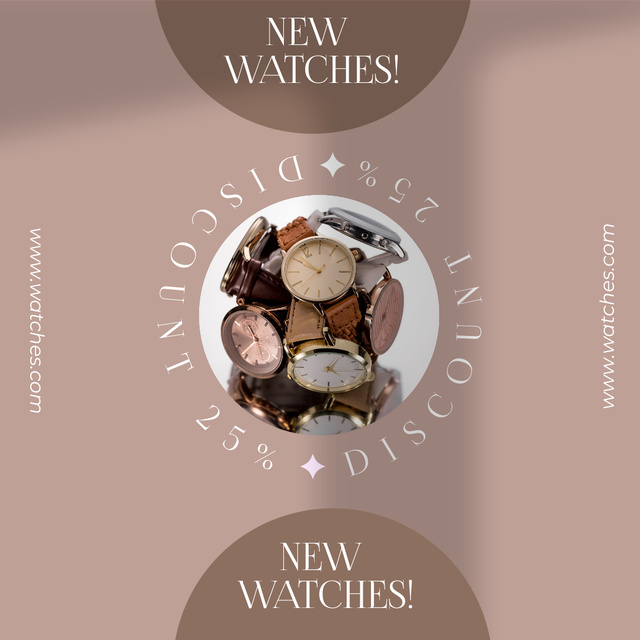 Plantilla de diseño de Fashion Men Classic Business Watches Instagram 