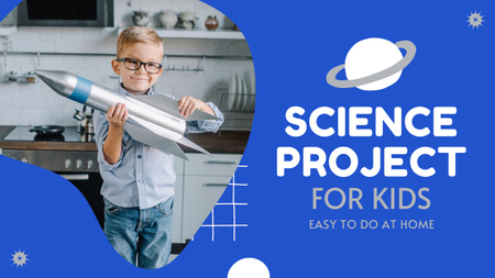 Sciense Project For Kids Youtube Thumbnail Design Template
