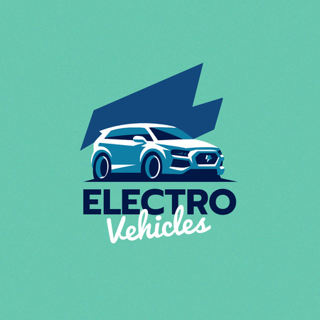 elektromos járművek reklámozása Logo tervezősablon