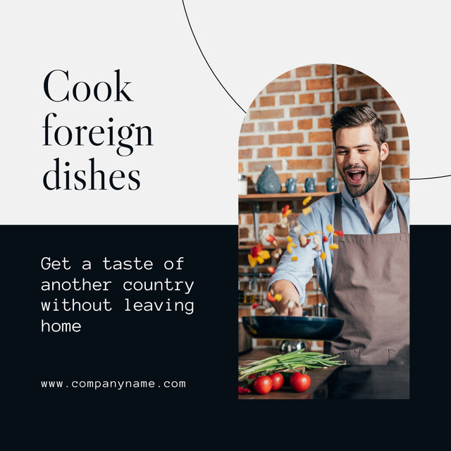 Designvorlage Online Cooking Classes für Instagram