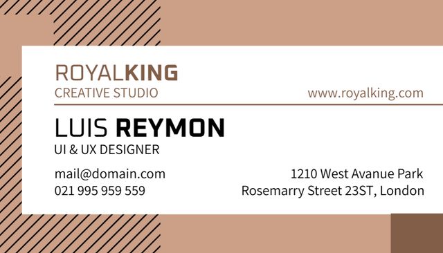 Creative Studio Service Offer Business Card US Design Template