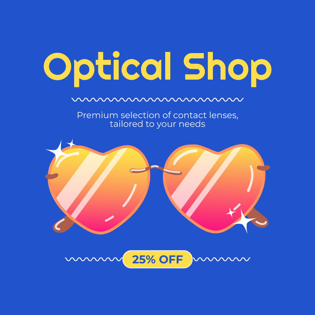 Modèle de visuel Discount on Extravagant Premium Quality Sunglasses - Instagram AD